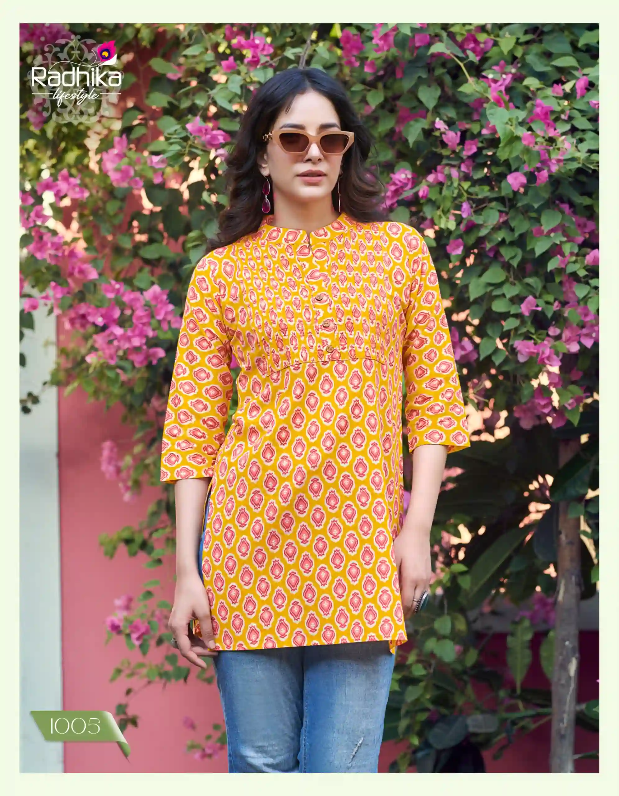 Radhika Lifestyle Summer Shine Vol 1 Pure Heavy Cotton Wholesale Kurtis Catalog — Wholesale Kurtis, MPA wholesale from Surat - Gallery Image 4
